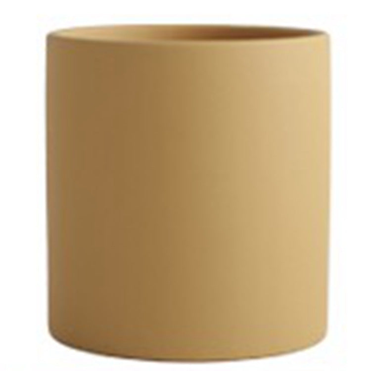 Twenve Nordic Industrial Ceramic Flowerpot – Colorful Succulent Planter with Drainage Hole