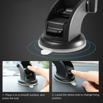 Twenve Long Rod Telescopic Car Phone Holder – Dashboard Suction Mount for 3.5-7" Devices