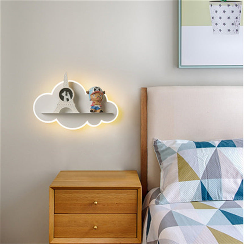 Twenve Simple & Creative Children’s Cloud LED Light – Modern Iron Lampshade Wall & Ceiling Lamp