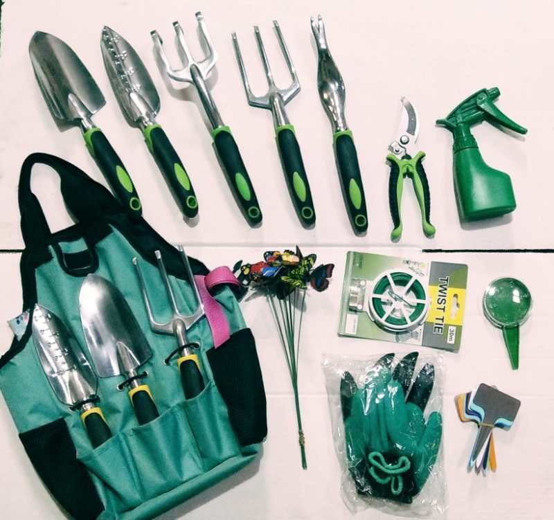 Twenve 13-Piece Garden Tool Set – Heavy-Duty Alloy Steel Gardening Kit for Home & Outdoor Use