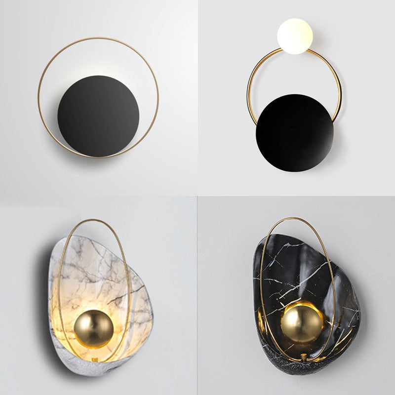 Twenve Creative Shell Wall Lamp – Warm Light Wall Sconce for Bedroom, Aisle & Study