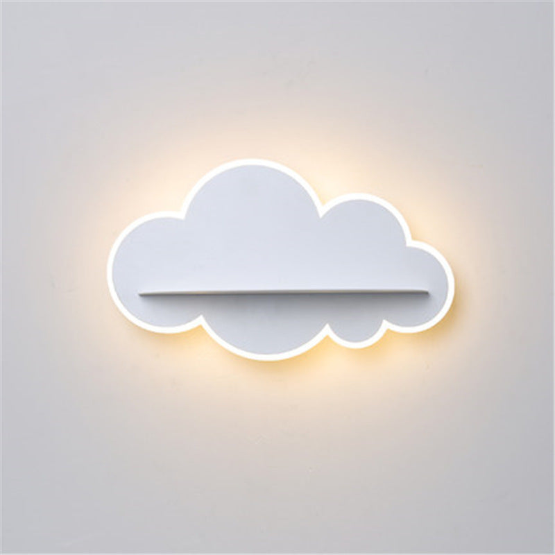 Twenve Simple & Creative Children’s Cloud LED Light – Modern Iron Lampshade Wall & Ceiling Lamp