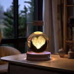 Twenve Crystal Ball Cosmic Dinosaur Night Light – USB Powered Warm LED Bedside Lamp & Gift