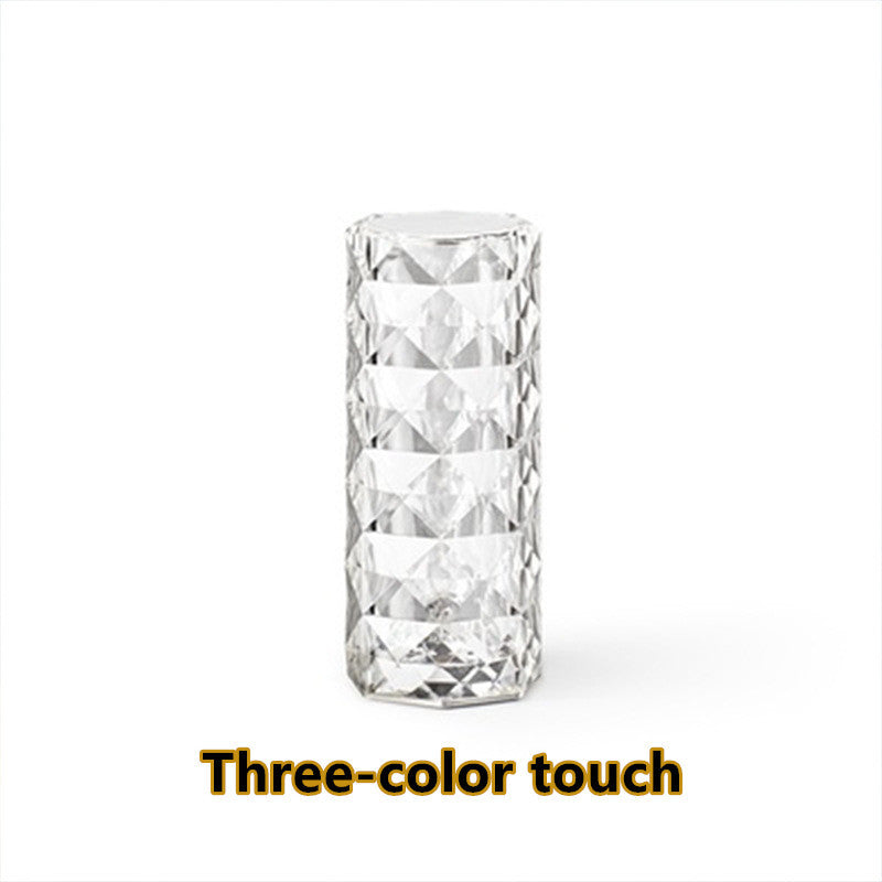 Twenve Nordic Crystal Lamp – USB Rechargeable Touch Dimming Diamond Table Lamp & Night Light