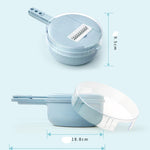 Twenve 8 in 1 Mandoline Slicer – Multifunctional Vegetable Cutter, Grater, Potato Peeler & Kitchen Accessories