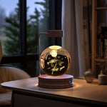 Twenve Crystal Ball Cosmic Dinosaur Night Light – USB Powered Warm LED Bedside Lamp & Gift